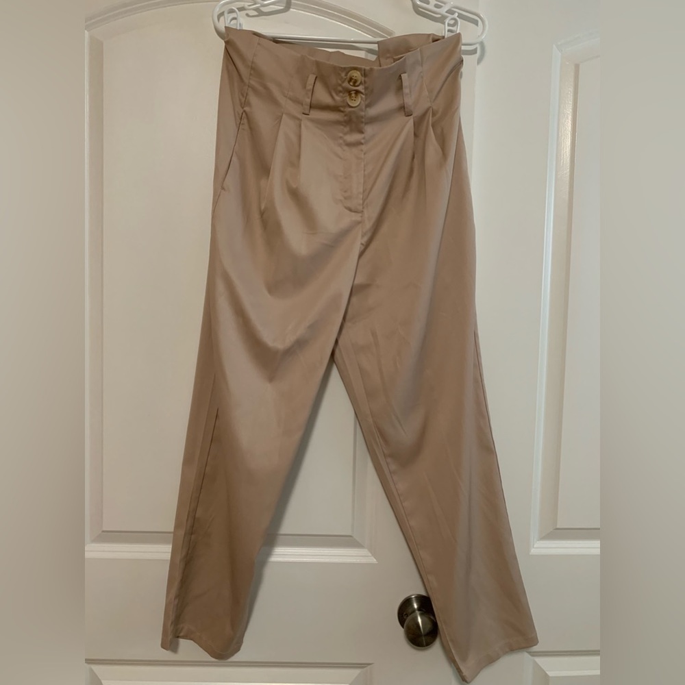 Shein Tan Slacks